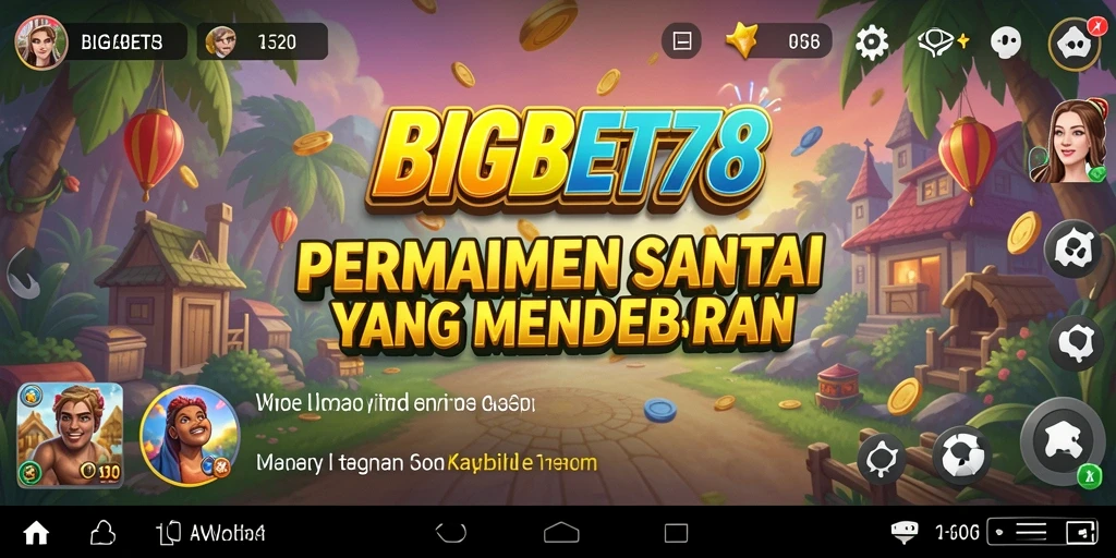 Screenshot utama BIGBET78 menampilkan gameplay yang seru dan interaktif.