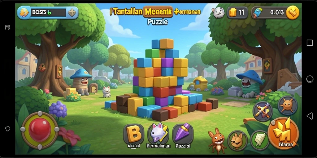 Tampilan gameplay BOS13 yang menarik dan menantang.