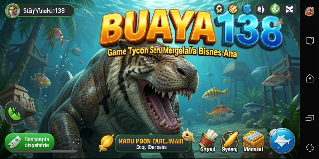Screenshot gameplay Tycoon yang menarik dari BUAYA138.