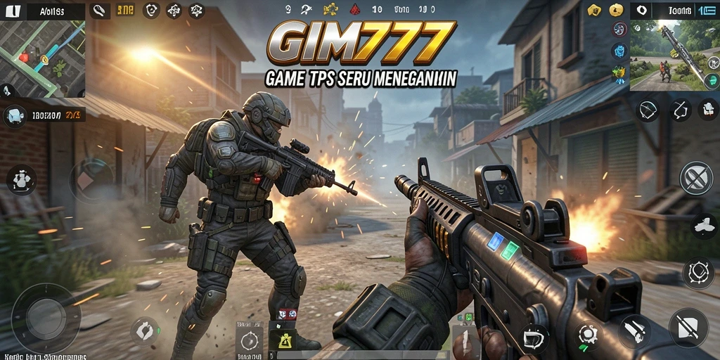 Screenshot gameplay TPS GIM777 dengan aksi mendebarkan.
